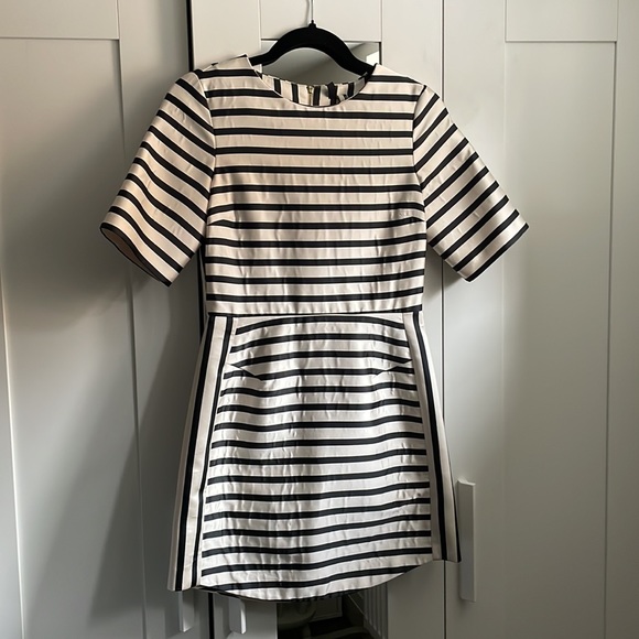 Topshop stripe satin dress - Picture 3 of 5